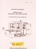 MHI-MHI M-H50C, Horizontal Machine Center Installation Manual 1992-M-H50C-01